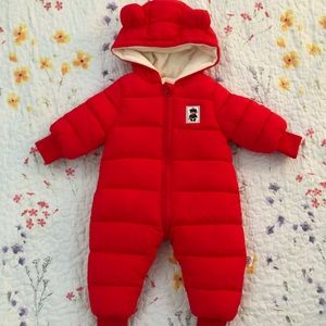 Baby red coat